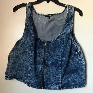 Jean Crop Top